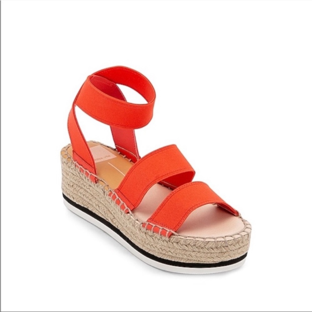Lury Espadrilles Coral Platform Sandals